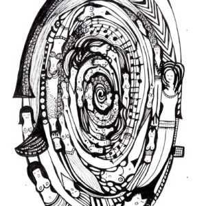 Tunnels of Love 8x12inch Black Archival Ink 2007